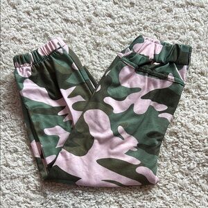 Girls Camouflage Joggers